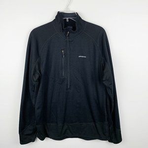 Patagonia R1 Black Fleece Zip Pullover Large